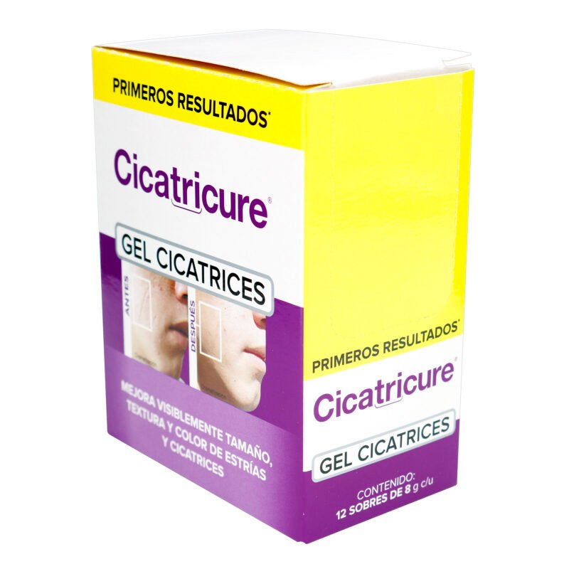 CICATRICURE GEL PARA CICATRICES CAJA X 12 SACHETS 8 GR (GENOMMA LAB)