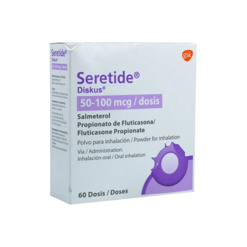 SERETIDE DISKUS 50/100 MCG FCO X 60 DOSIS (GLAXO)