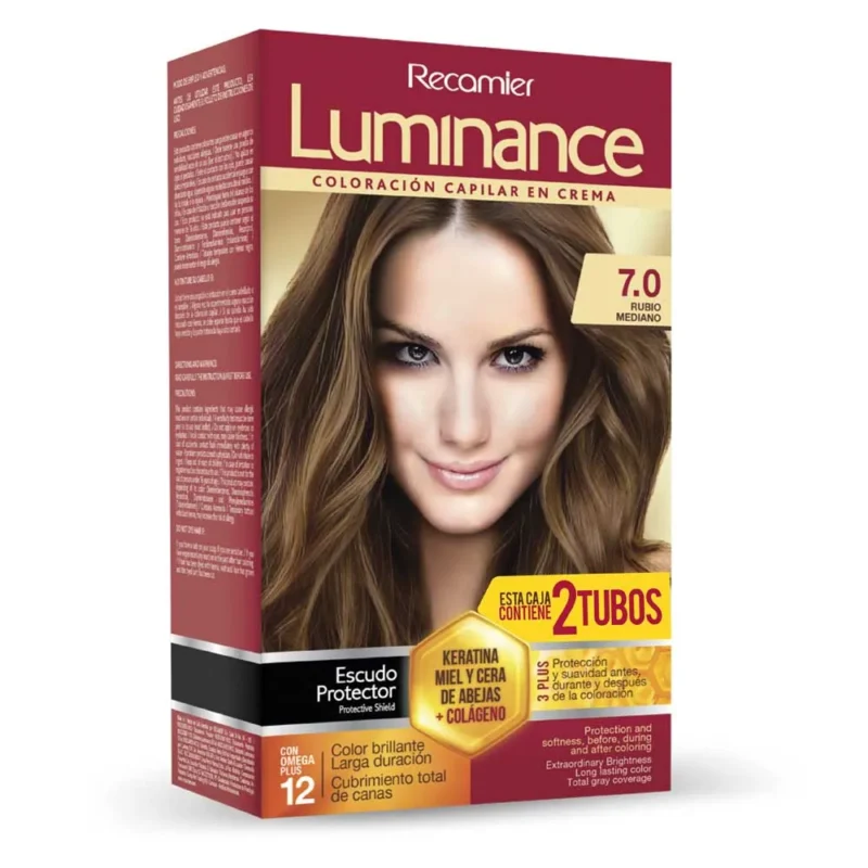 LUMINANCE  KIT TONO RUBIO MEDIANO 7.0 TUBO X 60 GR (RECAMIER)