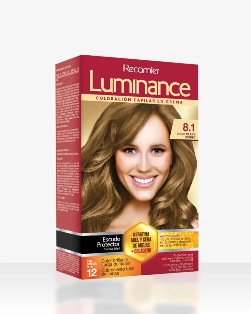 LUMINANCE  KIT TONO RUBIO CLARO CENIZO 8.1 TUBO X 60 GR (RECAMIER)