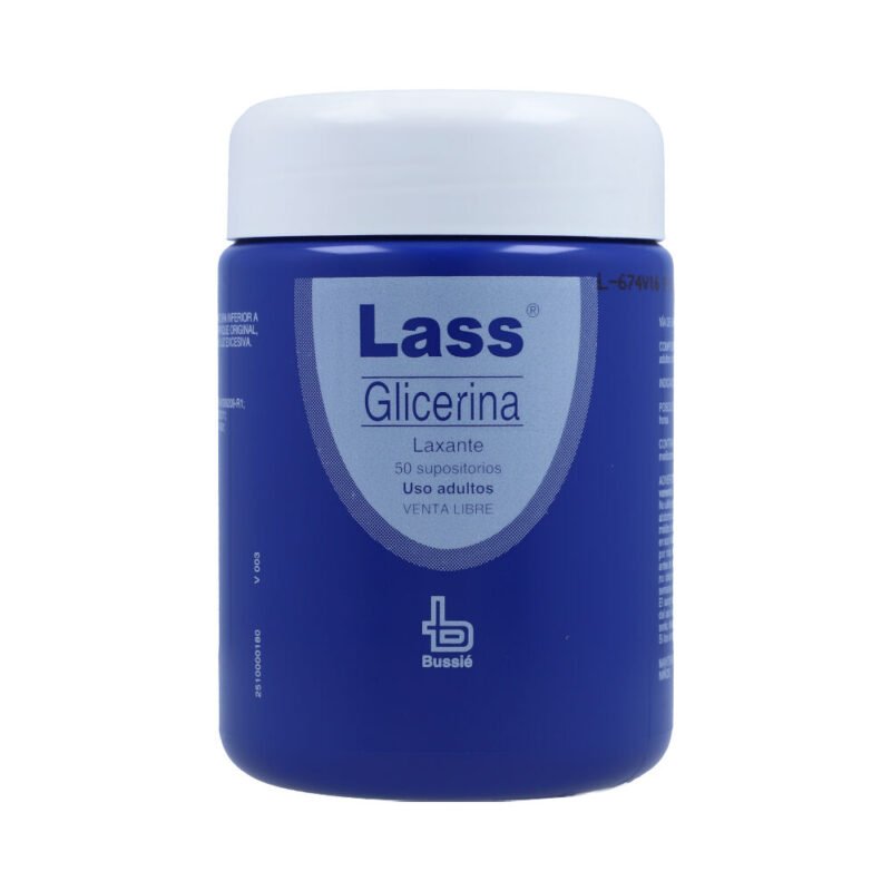 LASS SUPOSITORIO GLICERINA ADULTO (BUSSIE) X 50 UNIDADES