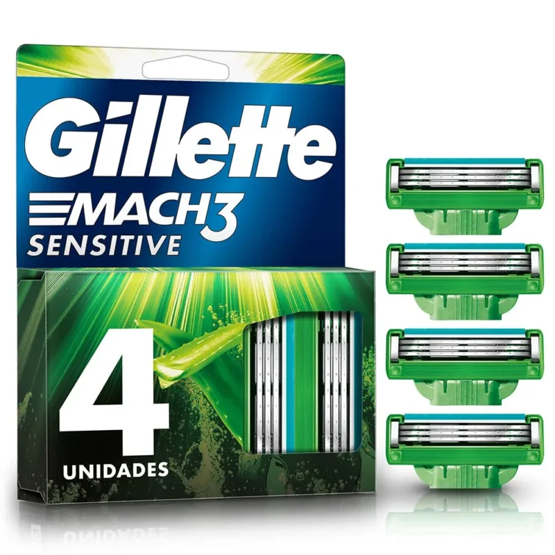 GILLETTE MACH3 SENSITIVE REPUESTO CAJA X 4 UNIDADES (PROCTER)