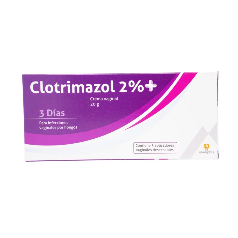 CLOTRIMAZOL CREMA VAGINAL 2% TUBO X 20 GR (MEMPHIS)