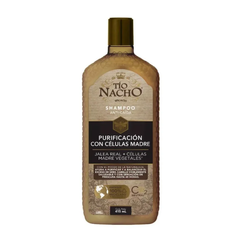 TIO NACHO PURIFICACION CELULAS MADRES SHAMPOO  FRASCO X 415 ML (GENOMMA LAB)