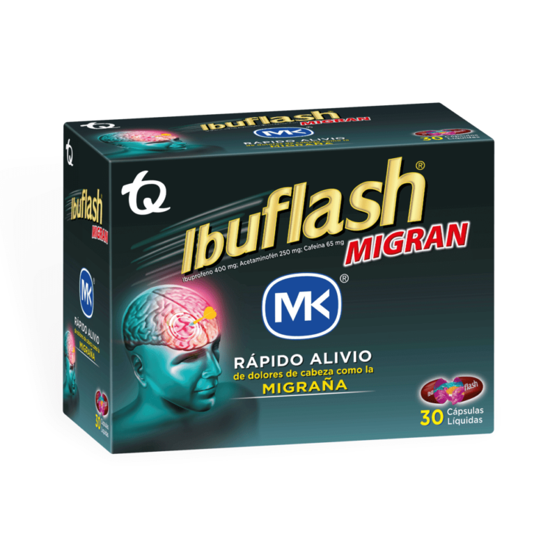 IBUFLASH MIGRAÑA CAJA X 30 CAPSULAS (MK)