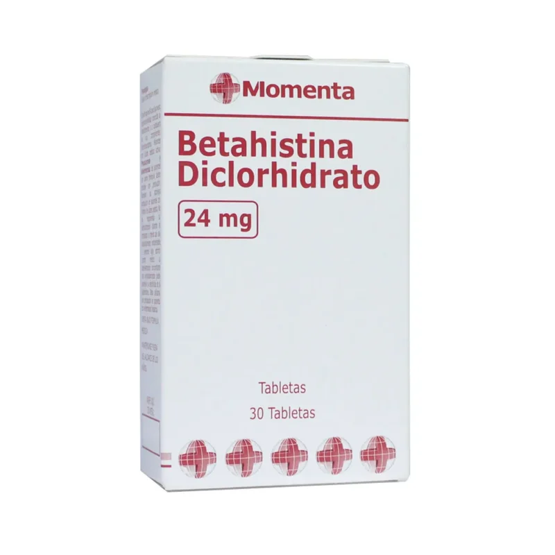 BETAHISTINA 24 MG CAJA X 30 TABLETAS (EUROFARMA MOMENTA)