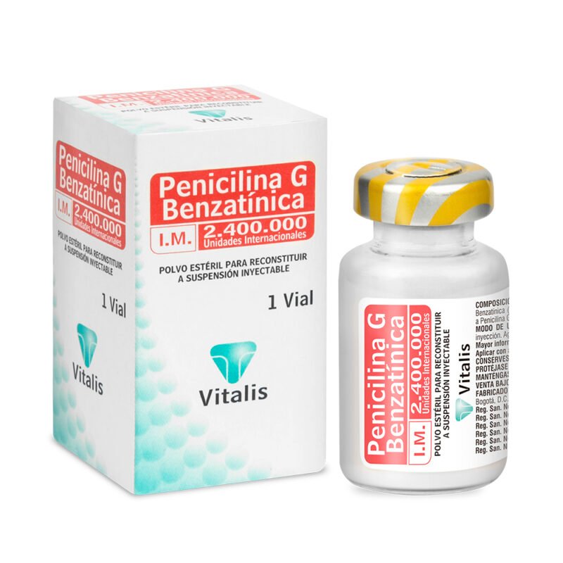 PENICILINA G BENZATINICA 2.400 U.I  X 1 AMPOLLA (FARMACOLOGICA VITALIS)