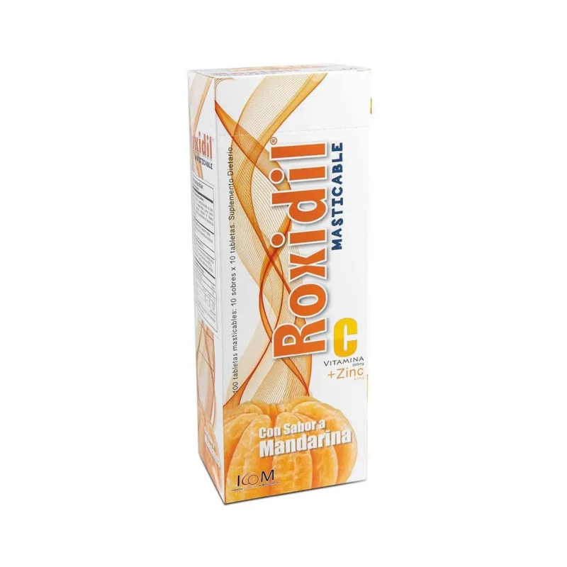 ROXIDIL VITAMINA C ZINC MANDARINA (ICOM) X 100 TABLETAS