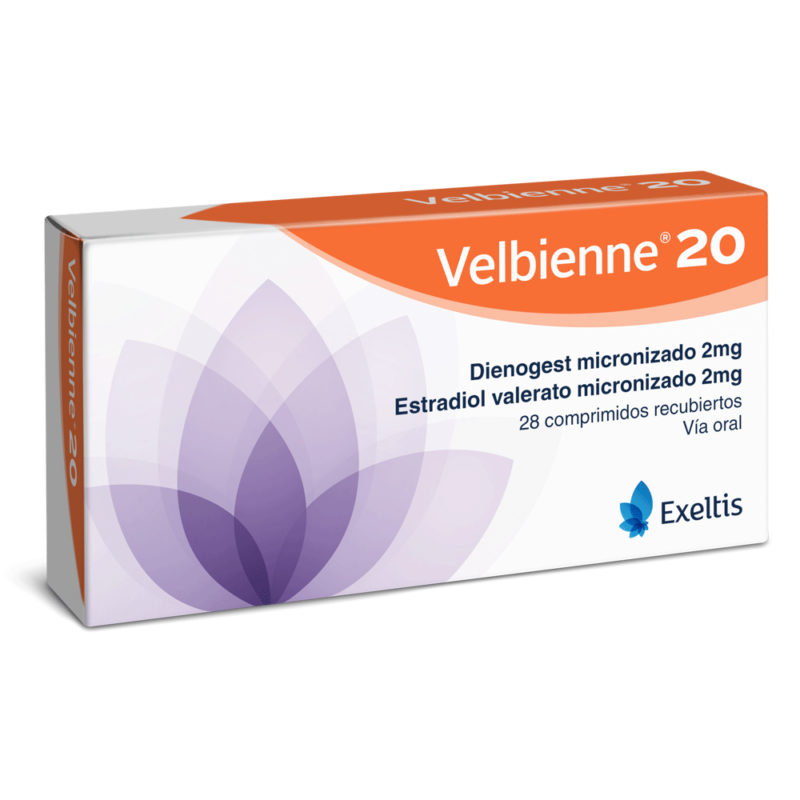 VELBIENE 20 2/2 MG CAJA X 28 TABLETAS (EXELTIS)
