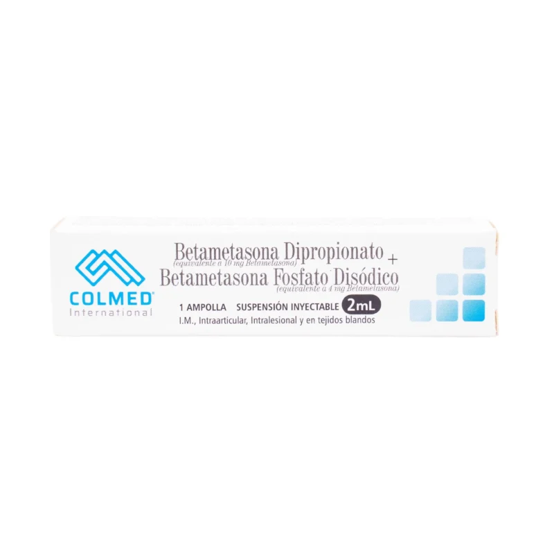 BETAMETASONA DIPROPIONATO FOSFATO 2 ML CAJA X 1 AMPOLLAS (COLMED)