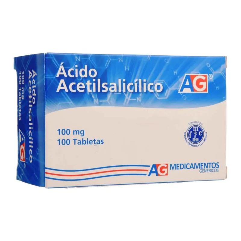 ACIDO ACETILSALICO 100 MG CAJA X 100 TABLETAS (PAULY)