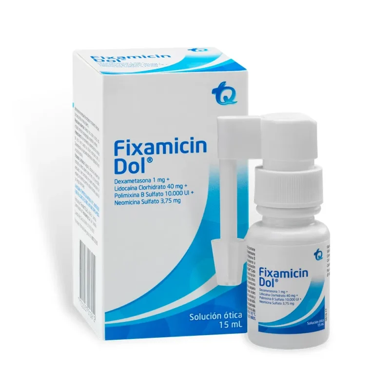 FIXAMICIN DOL GOTAS OTICAS FRASCO X 15 ML (TECNOQUIMICAS)