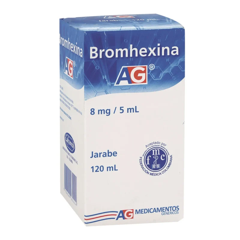BROMHEXINA 8 MG JARABE FRASCO X 120 ML (PAULY)