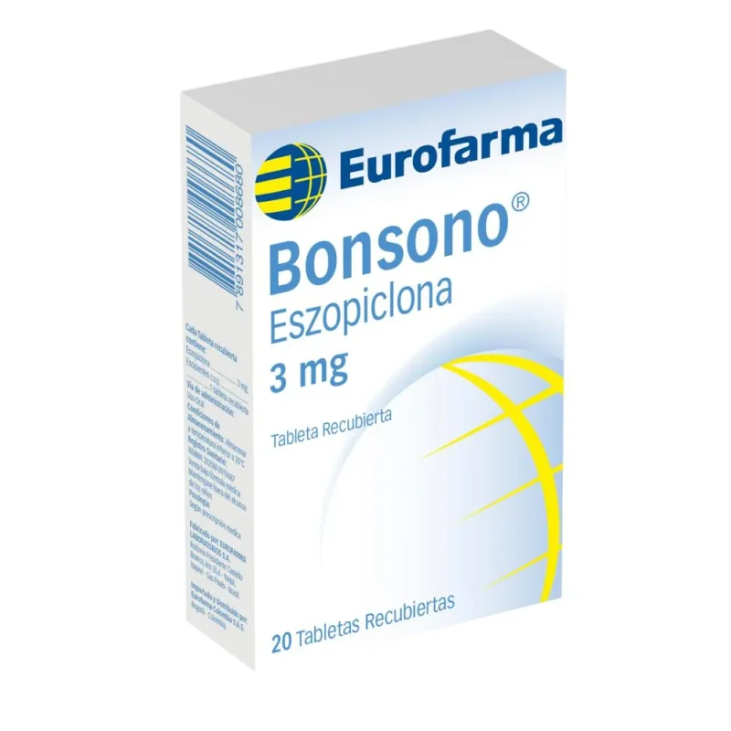 BONSONO 3 MG CAJA X 20 TABLETAS (EUROFARMA)