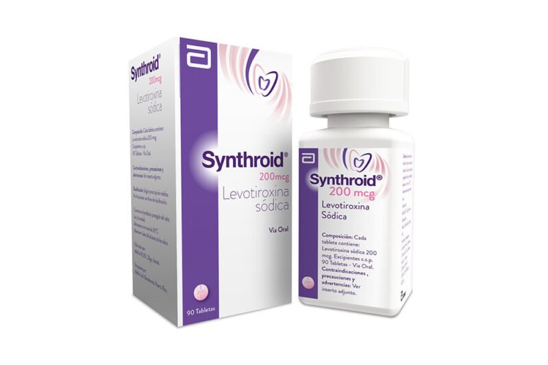 SYNTHROID 200 MCG ABBOTT X  90 TABLETAS