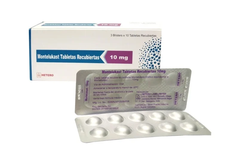 MONTELUKAST 10 MG CAJA  X 30 TABLETAS (HETERO)