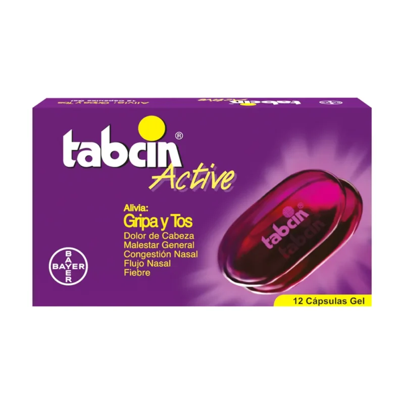 TABCIN ACTIVE LIQUID GEL CAJA X 12 CAPSULAS (BAYER)