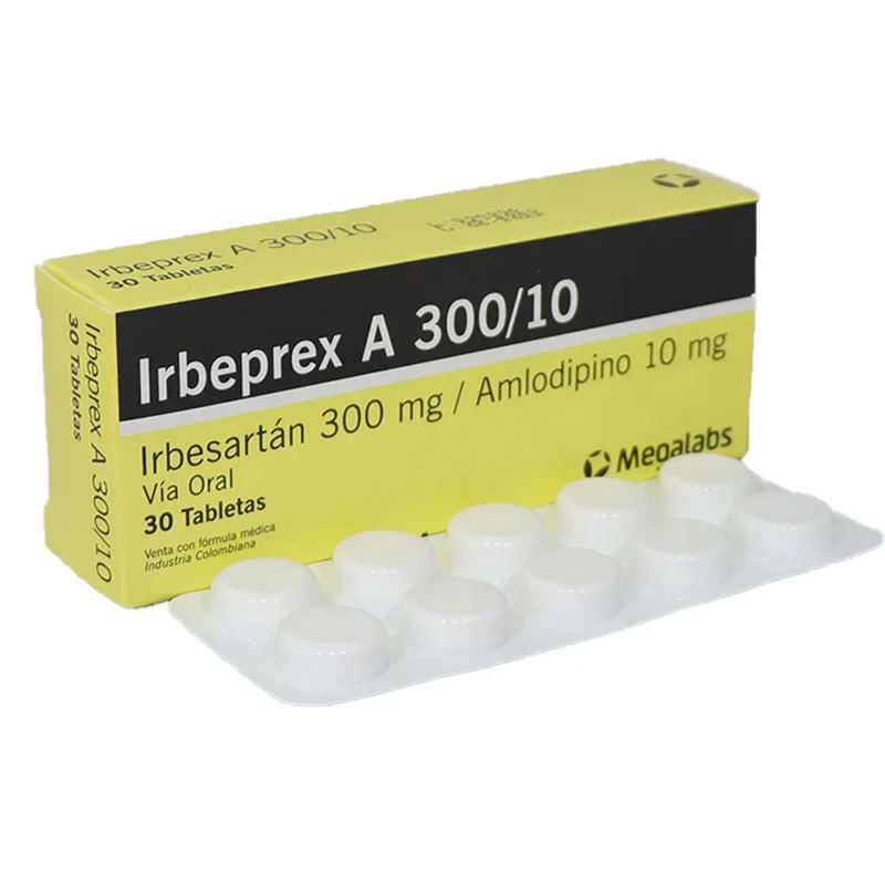 IRBEPREX A 300/10 MG CAJA X 30 TABLETAS (MEGALABS)