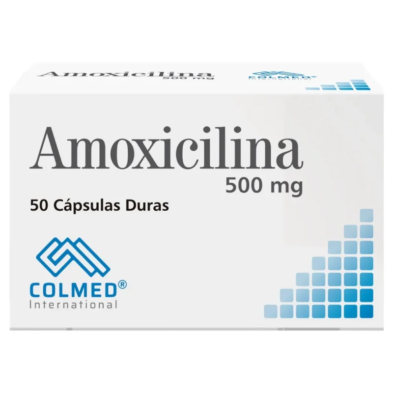 AMOXICILINA 500 MG CAJA X 50 CAPSULAS DURAS (COLMED)