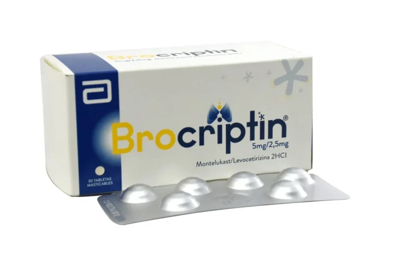 BROCRIPTIN 5/2.5 MG CAJA X 30 TABLETAS MASTICABLES (ABBOTT LAFRANCOL)