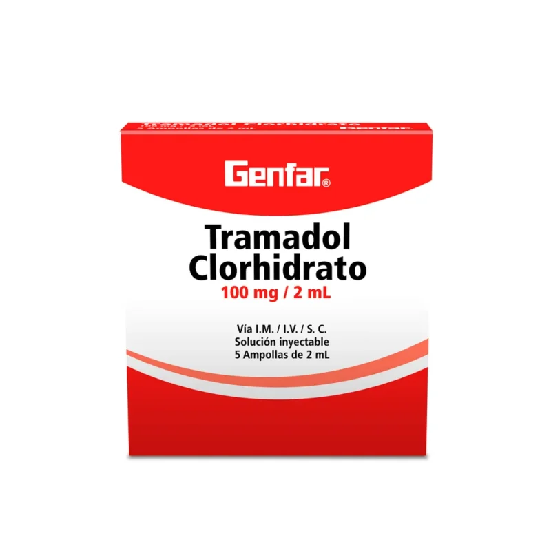 TRAMADOL 100 MG CAJA X 5 AMPOLLAS (GENFAR)