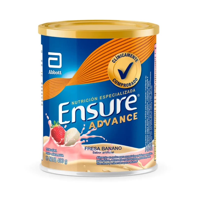 ENSURE ADVANCE FRESA BANANO LATA 400 GR (ABBOTT NUTRICION)