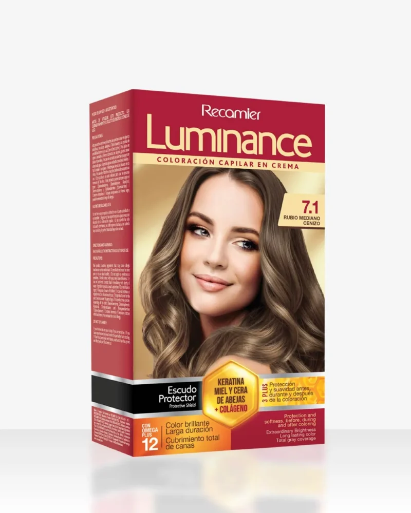 LUMINANCE  KIT TONO RUBIO MEDIANO CENIZO 7.1 TUBO X 60GR (RECAMIER)
