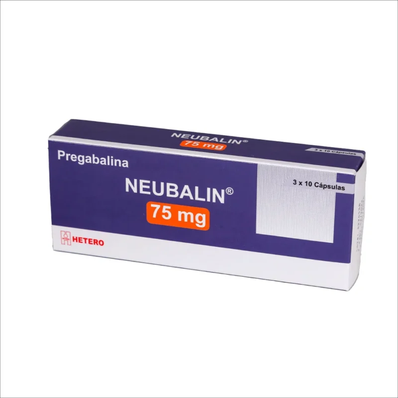PREGABALINA NEUBALIN 75 MG CAJA X 30 CAPSULAS (HETERO)