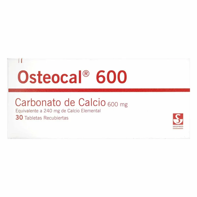 OSTEOCAL 600 MG CAJA X 30 TABLETAS (SIEGFRIED)