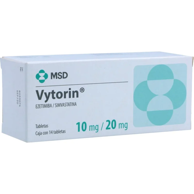 VYTORIN 10/20 MG CAJA X 14 COMPRIMIDOS (M SHARP)