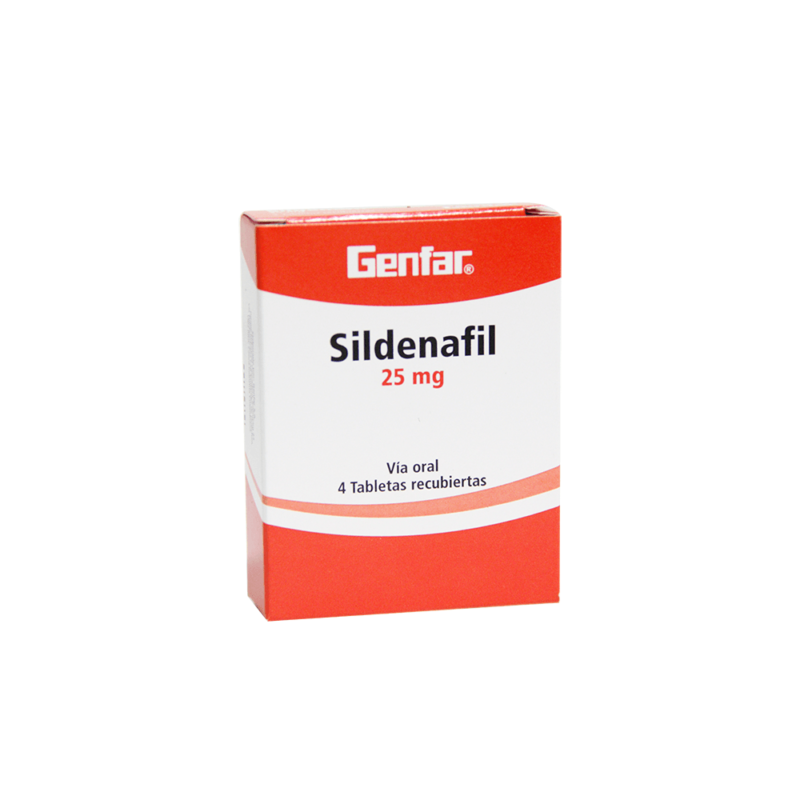 SILDENAFIL 25 MG CAJA X 4 TABLETAS (GENFAR)