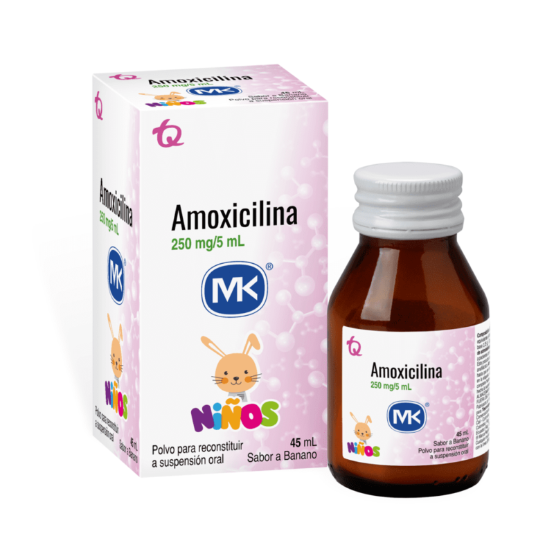 AMOXICILINA 250 MG SUSPENSION FRASCO X 100 ML (MK)