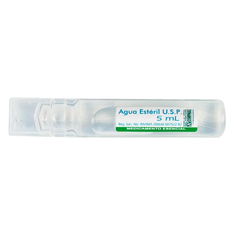 AGUA ESTERIL BOLSA X 5 ML (CORPAUL)