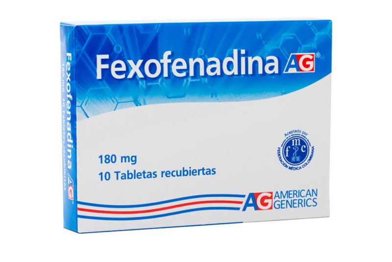 FEXOFENADINA 180 MG CAJA  X 10 TABLETAS (AMERICAN GENERICS)