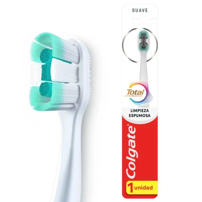 COLGATE TOTAL LIMPIEZA ESPUMA SUAVE CEPILLO DENTAL