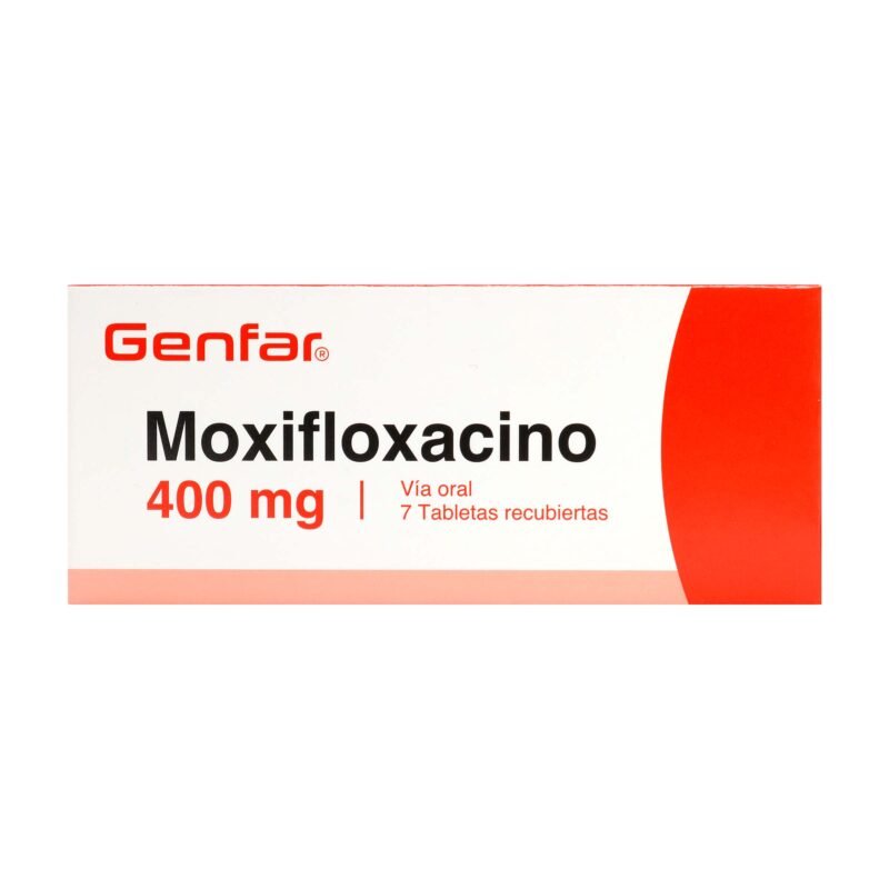 MOXFACIN 400 MG MOXIFLOXACINO CAJA  7 TABLETAS (HETERO)