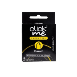 CLICKME PUNTO G PRESERVATIVOS CAJA BLISTER x 3 UNIDADES (DISPOCOL)