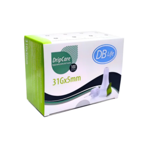 AGUJA PARA PLUMA DE INSULINA DRIPCARE 31G X 5MM CAJA X 100 (DBLIFE)