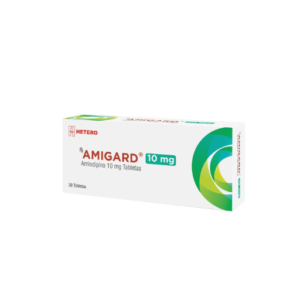 AMIGARD 10 MG AMLODIPINO CAJA X 30 TABLETAS (HETERO)