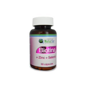 BIOTINA + ZINC + SELENIO FRASCO X 60 CAPSULAS (NATURFAR)