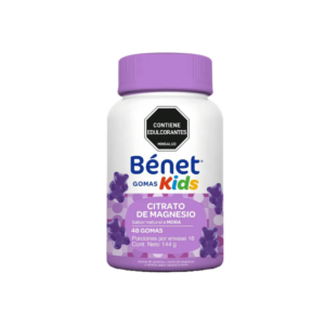 BENET CITRATO DE MAGNESIO KIDS GOMITAS SABOR MORA FRASCO X 48 UNIDADES (NUTRESA)