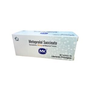 METOPROLOL SUCINATO 100 MG CAJA X 30 TABLETAS (MK)