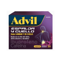 ADVIL FILL ESPALDA CUELLO CAJA X 20 CAPSULAS LIQUIDAS (HALEON)