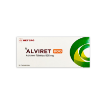 ALVIRET 800 MG ACICLOVIR CAJA X 10 TABLETAS (HETERO)