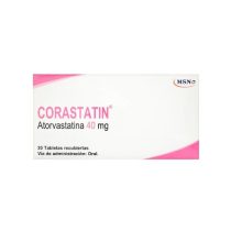 ATORVASTATINA CORASTATIN 40 MG CAJA X 30 TABLETAS (MSN)