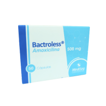 BACTROLESS 500 MG AMOXICILINA CAJA X 50 CAPSULAS (ICOM)