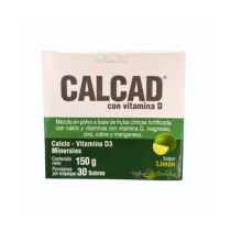 CALCAD CALCIO EFERVESCENTE CAJA X 30 SOBRES X 5 GR (ICOM)