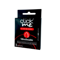 CLICKME ULTRA SENSIBLE PRESERVATIVOS CAJA BLISTER x 3 UNIDADES (DISPOCOL)