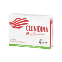CLONIDINA 150 MG CAJA X 20 TABLETAS (ECAR)