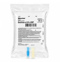 DEXTROSA 5% AGUA DESTILADA BOLSA X 500 ML (BAXTER)